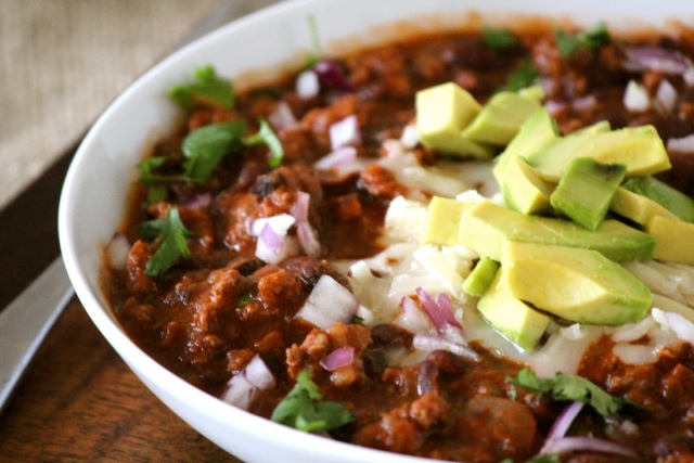 Beef & Black Bean Chili via Alaska from Scratch