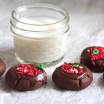 Chocolate Shortbread Sprinkle Cookies