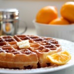 Meyer Lemon Buttermilk Waffles