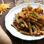 Spicy Sweet Potato Cheese Fries