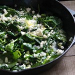 Spinach with Feta & Lemon