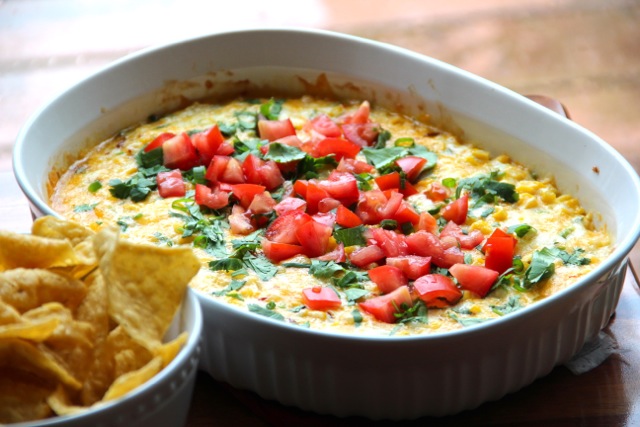 Hot Corn Queso Dip