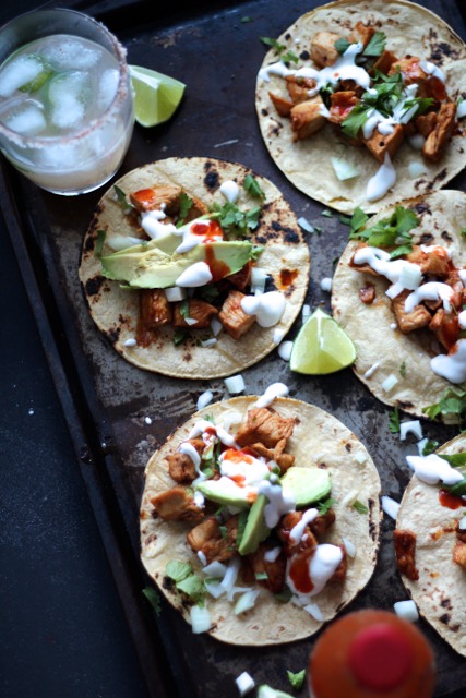 Chipotle Chicken tacos