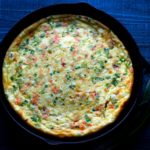 Smoked Salmon Frittata with Potatoes & Goat Cheese